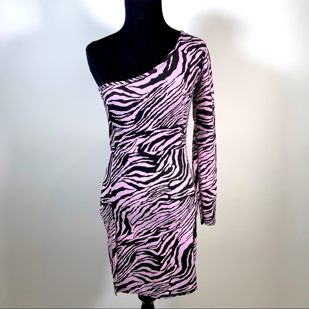 Pastel purple zebra dress